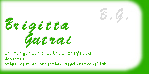 brigitta gutrai business card
